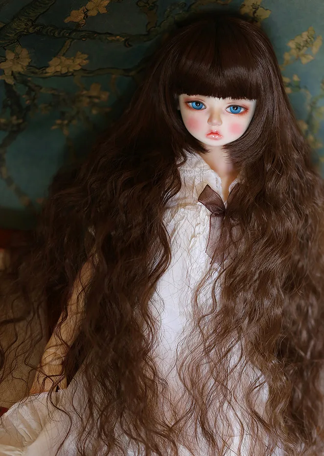 BJD кукла волос подходит для 1/3 1/4 MSD DD модная мгновенная лапша рулон романтическая овца рулон волос кукла с длинными волосами Аксессуары