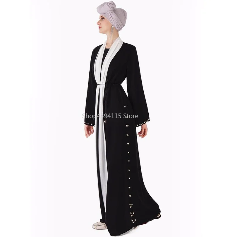 Muslimah хит цвет алмаз шить халаты мусульманин турецкий Дубай Длинные Abayas