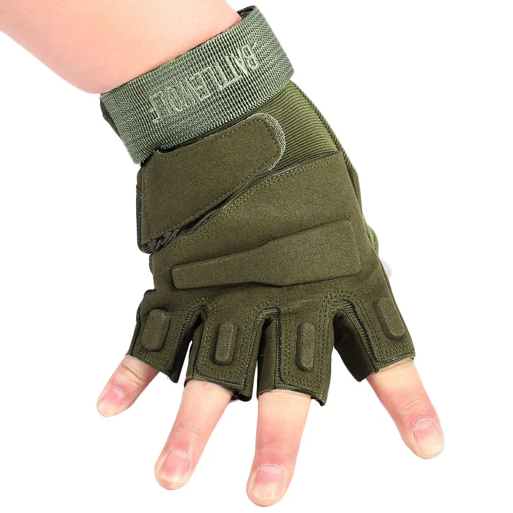 

Practical Men Fitness Gym Half Finger Gloves Weight Lifting Exercise Sports Glove Outdoor Cycling Riding Bike Gloves