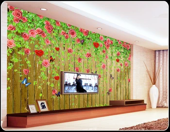 

3D wallpaper custom mural non-woven wall paper Roses were sitting room TV setting wall painting photo wallpaper for walls 3d