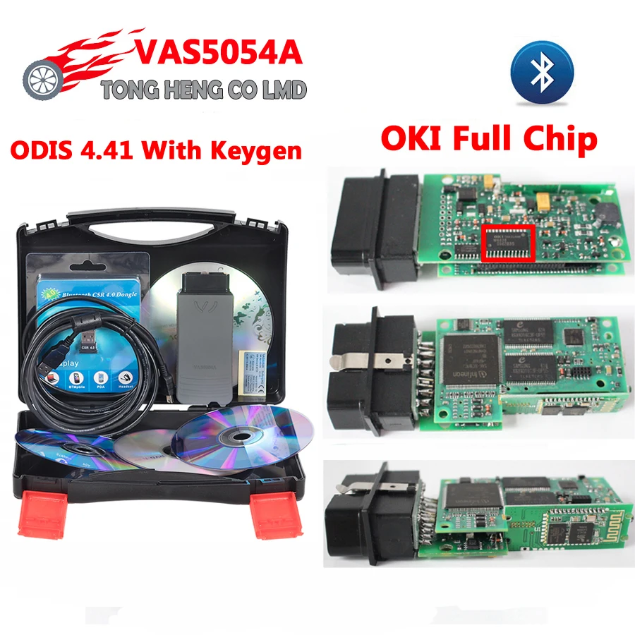 

VAS5054A Full Chip ODIS 4.41 With Keygen VAS5054A Bluetooth VAS 5054 VAS5054 4.41 Support UDS OBD2 Diagnostic Tool Scanner