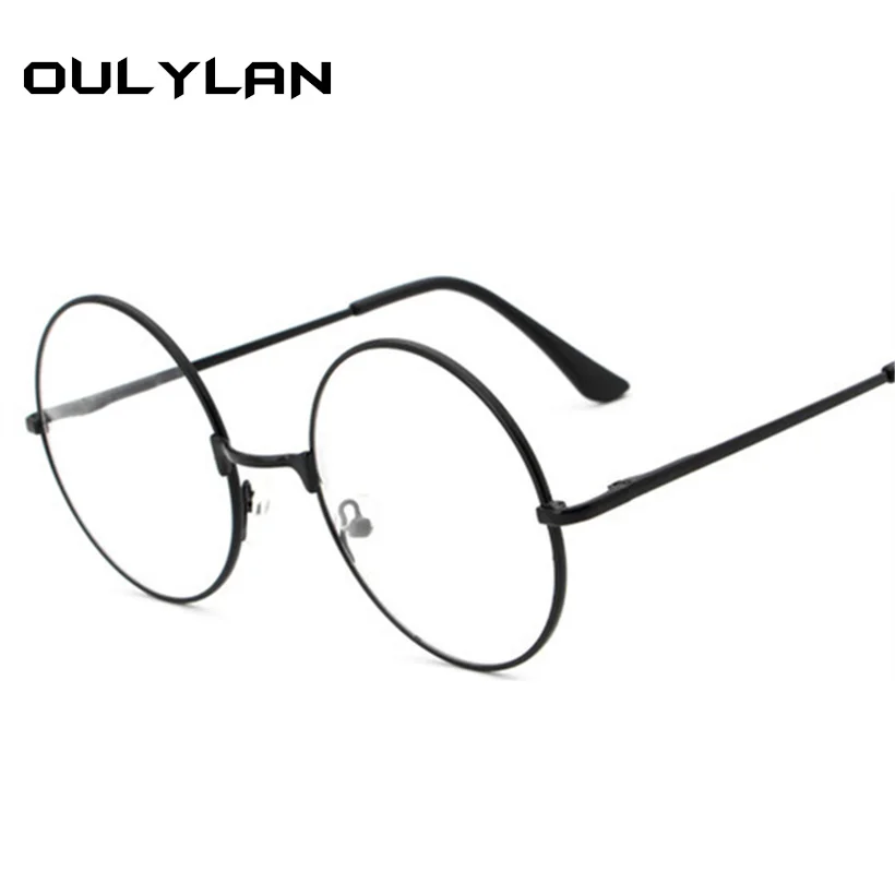 

Oulylan Round Myopia Glasses Men Metal Frame Glasses Retro Eyeglasses for Women Optical Vintage Spectacles Diopter +1.5 +4.0
