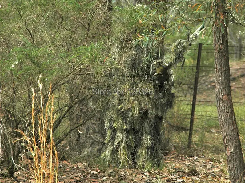 GP 5 PCS CAMO GHILLIE YOWIE SNIPER TACTICAL CAMOUFLAGE SUIT FOR HUNTING PAINTBALL ghillie suit 