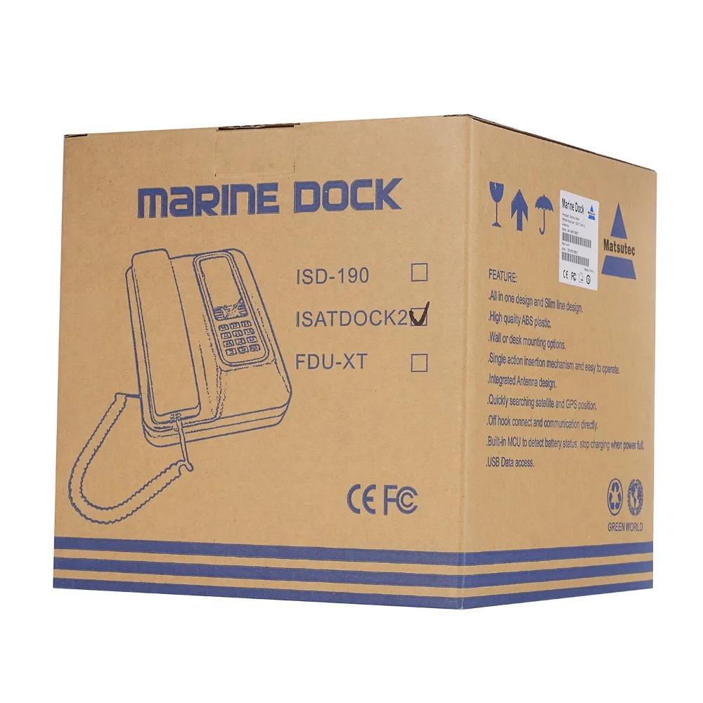 Док станция marine Isatphone Pro с активной антенной и кабелем 10 м|active antenna|satellite phone antennastation