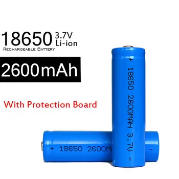 

High-Quality 4Pcs Protection Current Board Battery Blue 3.7v 18650 Li-ion Battery Rechargeable Lithium 2600mah Battery18650