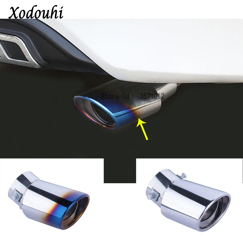 For Toyota Corolla Altis 2014 2015 2016 Car styling muffler end black