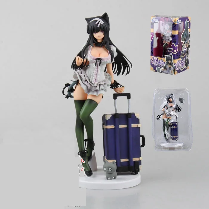 Anime Embrace Japan Cat Planet Take Off Clothes Suitcase Sexy Pvc Action Figure Collection Model