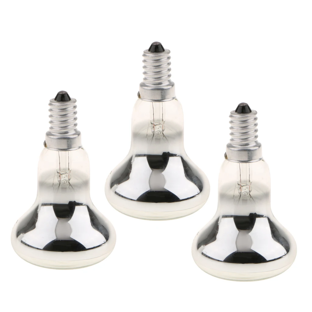 3Pcs R50 Reflector Tungsten Filament Spotlight Bulb   Lamp SES E14 60W