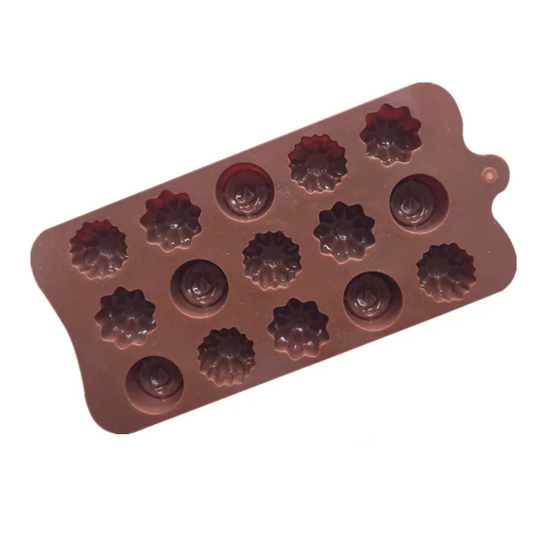 15Cavity Silicone Flower Baking Cake Mold Chocolate Cookie Candy Jelly Ice Mould 15Cavity Silicone Flower Baking Cake Mold Chocolate Cookie Candy Jelly Ice Mould