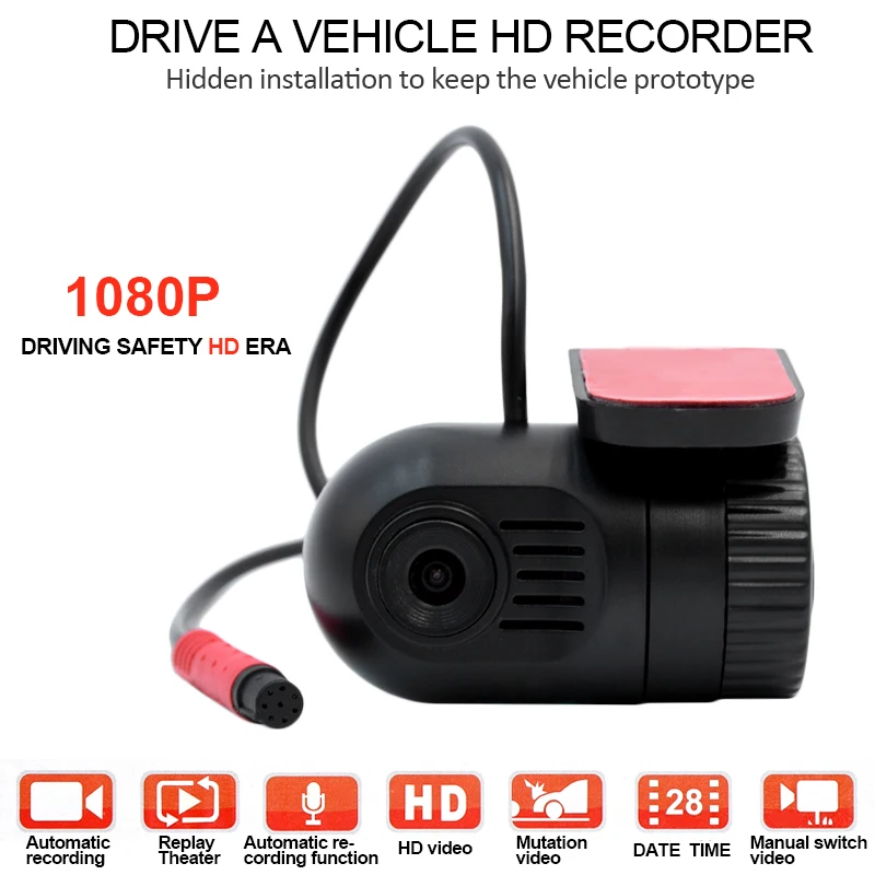 Mini Car DVr Car Camera Detector HD 720P 30FPS With 140 Degree Wide Angle Lens Car Camera DVR 