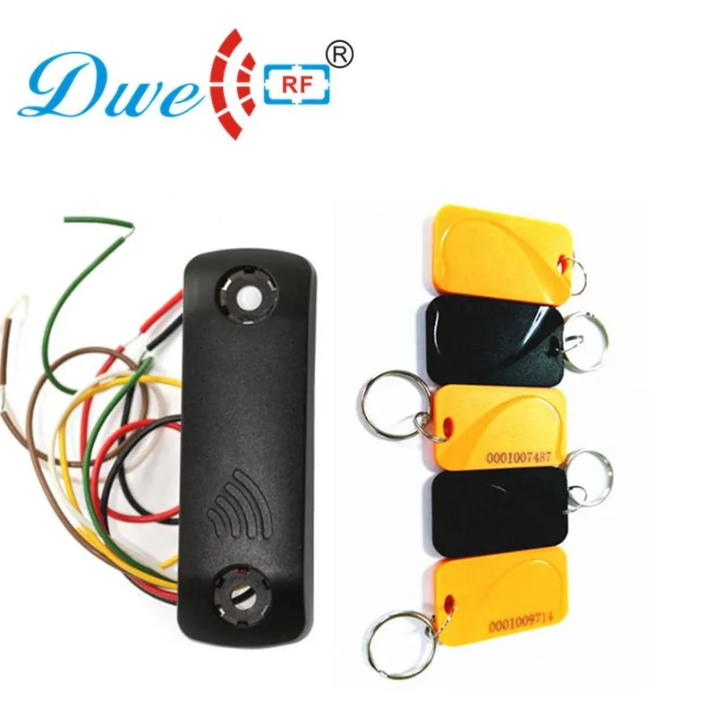 Мини Водонепроницаемый lf 125 кГц rfid считыватель wiegand 26 rf id контроль доступа с 5 TK4100