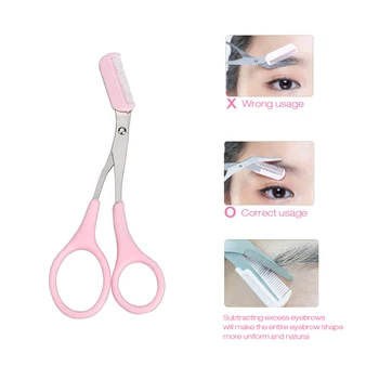 

Eyelashes Hair Scissors Eyelash Makeup Tool Eyebrow Comb Trimmer Clips Shaping Eye Brow Grooming Cutter Shaping Easy Use