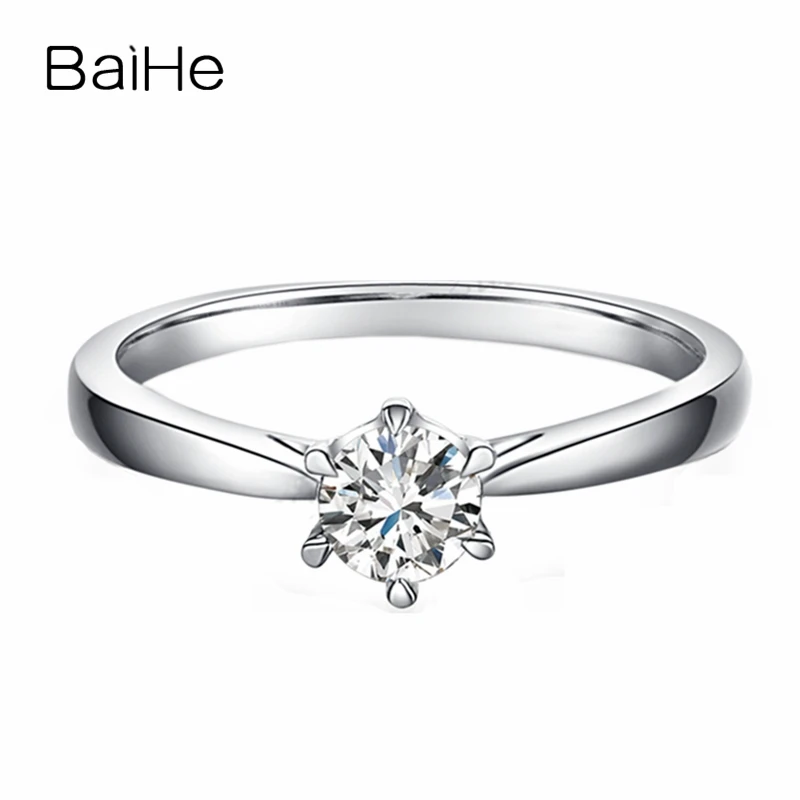 5mm Round cut CZ Silver Solitaire Engagement Wedding Ring Women Fashion Jewelry