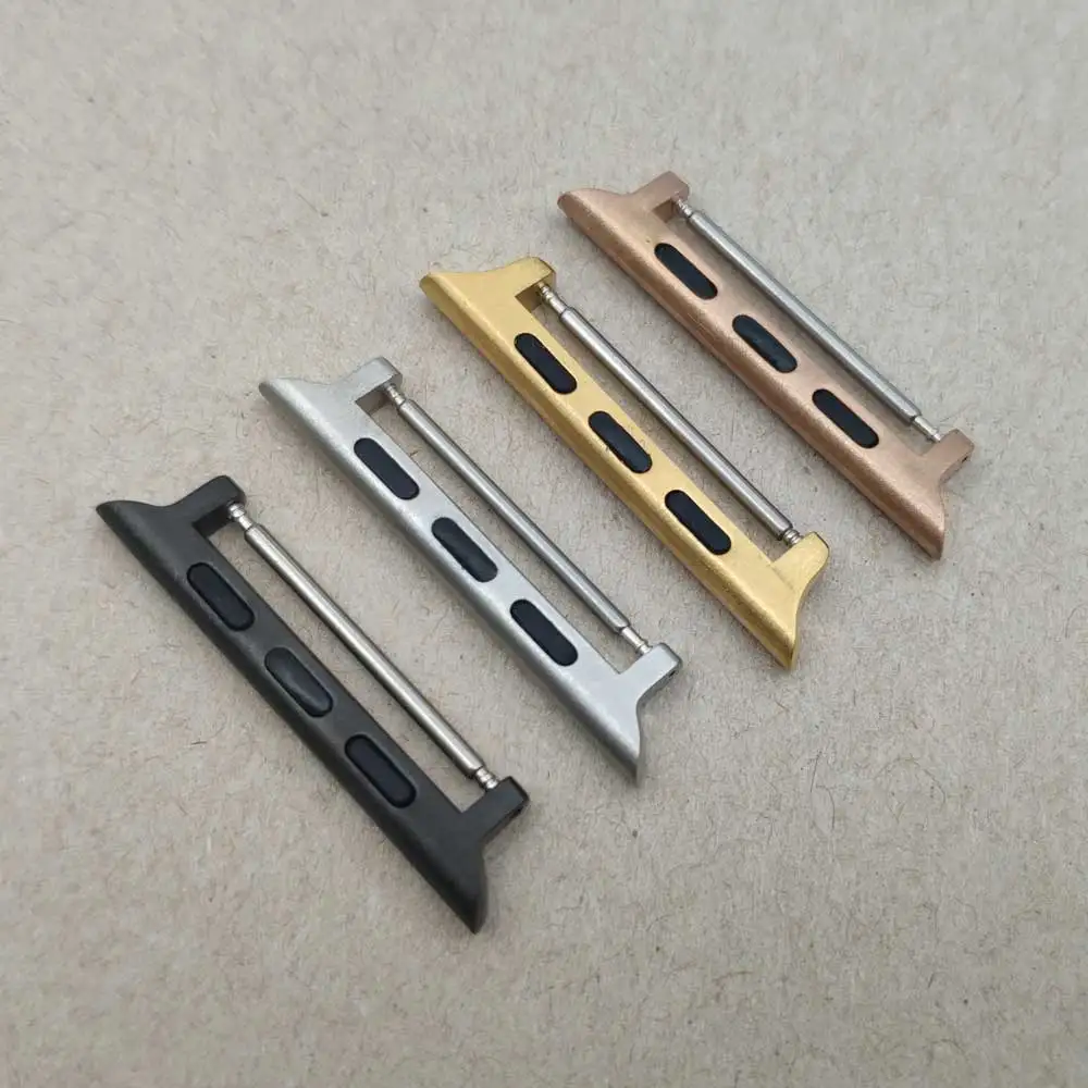 

2pcs connector for apple watch band 42mm 38 mm stainless steel adapter connector watch accessories for iwatch watch connector