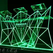 GH-C019 дизайн Led барная стойка/стол с подсветкой/Led подсветка мебель прозрачный акриловый L150* W55* H120cm