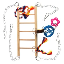 Pet Bird Parrot Parakeet Budgie Cockatiel Cage Hamster Hammock Swing Hanging Toy