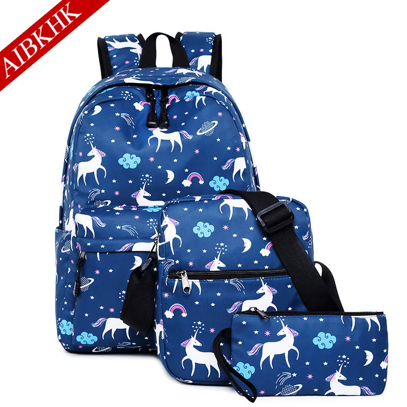 

Unicorn Large Capacity School Backpacks Multi Pocket Backpack School Bags For Teenage Girls Laptop Backpack Travel Backpack