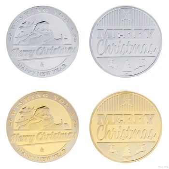 

2018 Christmas Commemorative Coin New Year Souvenir Gifts Santa Claus Collection Oct18_A
