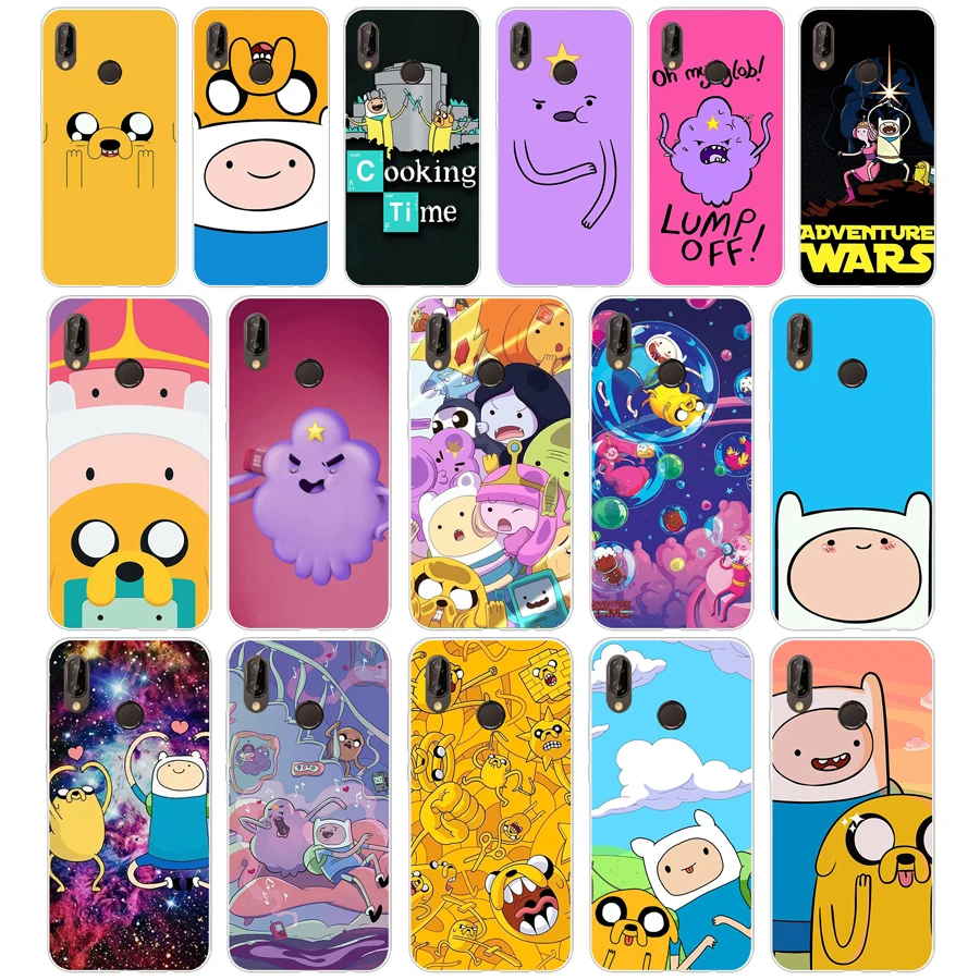 

5AQ Adventure Time Breaking Bad Cooking Time Soft Silicone Tpu Cover Case for huawei p 20 lite pro y6 2017 mate 10 lite
