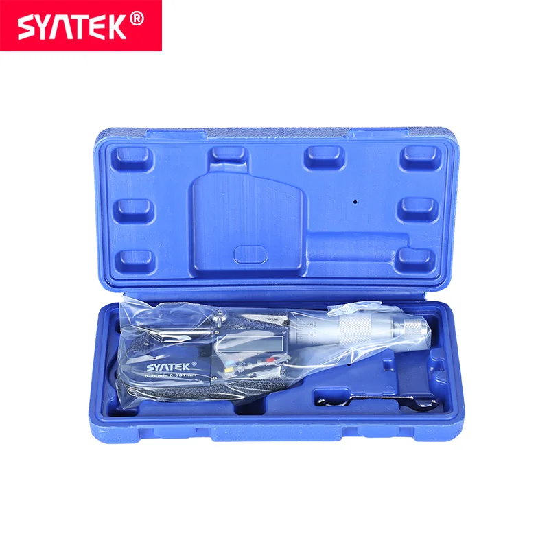 Syntek 0 001 мм электронный цифровой внешний микрометр 25 специальные измерительные