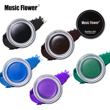 5 цветов Music Flower макияж глаз матовый макияжная подводка для глаз гель мерцание карандаш-подводка для глаз крем Водонепроницаемый тени устойчивый к пятнам Гладкий макияж