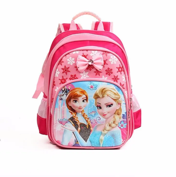 Принцесса Эльза Анна водонепроницаемый печать школьные детские сумки, рюкзаки детские ортопедические школьный рюкзак для девочек Mochila Escolar