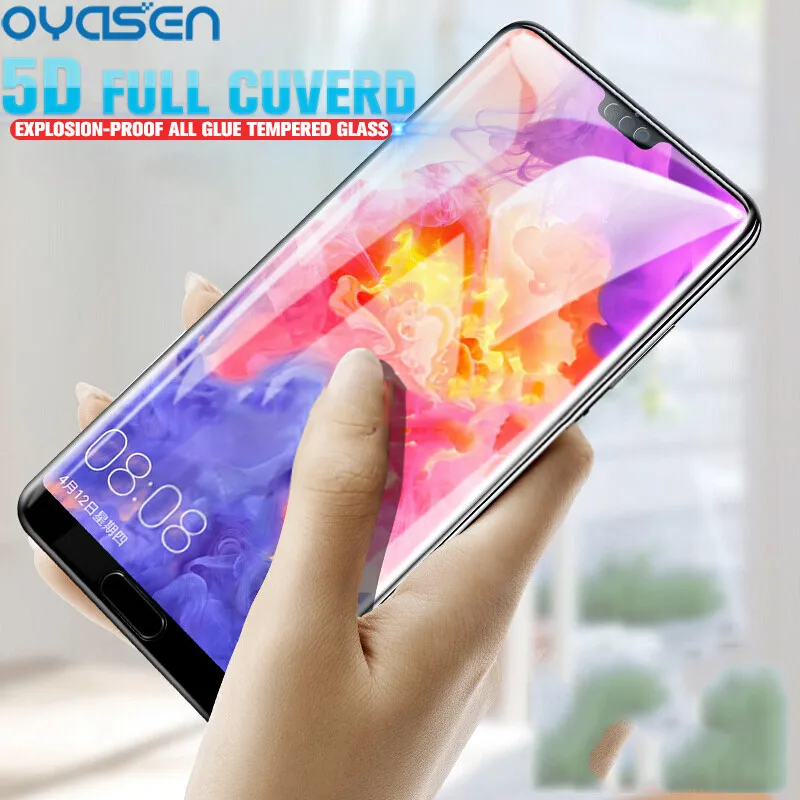 5D закаленное стекло с клеем для Huawei P20 P10 P9 P8 Lite Pro 2017 Nova 3 3i 3e 4 Honor 9 10 Полное покрытие