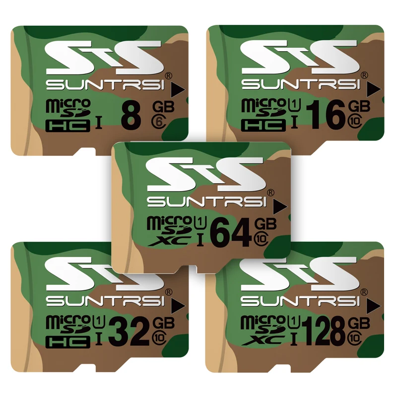 Suntrsi Micro TF карта 16 ГБ 32 ГБ 64 Гб класс 10 Microsd SD карта высокая скорость 128 Гб карта памяти для смартфона