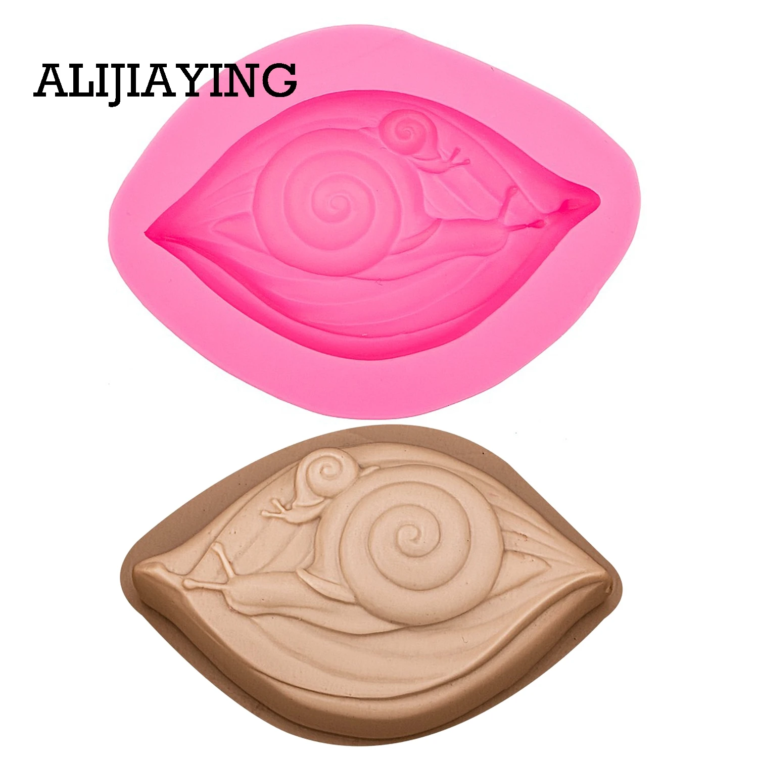 

M0589 1Pcs Snail Shaped Silicone Mold Cake Decoration Fondant Cake 3D Mold Soap Mold Fimo Polymer Clay Resin