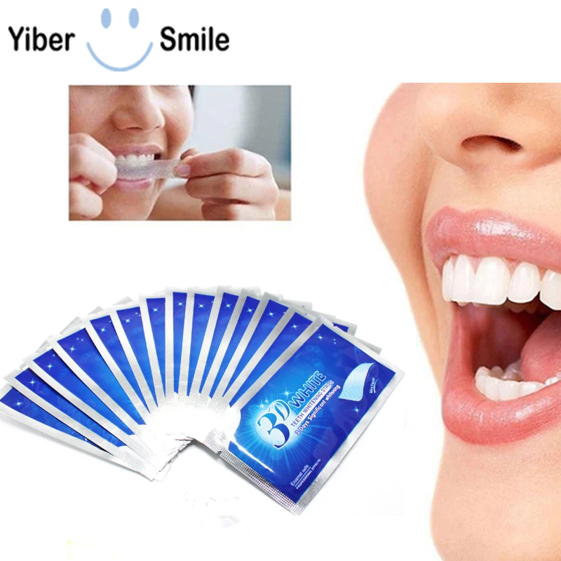 3D White Gel Teeth Whitening Strips White Tooth Peroxide Gel Teeth