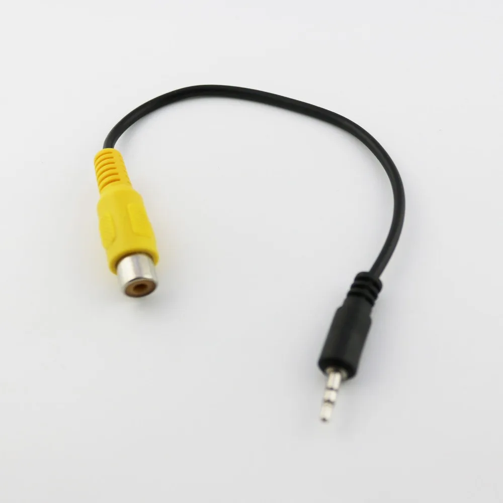 1 шт. 2 5 мм стерео 3 полюсный штекер на 1x RCA Женский видеоадаптер аудиокабель 20