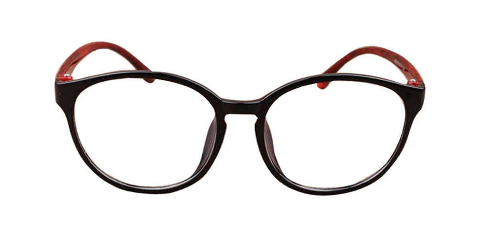 Женские Большие оптические очки круглой формы, оправа для девочек, модные очки для близорукости, легкие женские очки Oculos Grandes Caixa de Moda D0302 - Цвет оправы: Black frame wine leg
