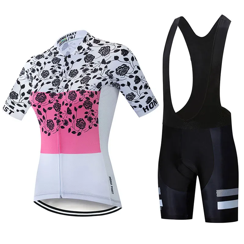 

Summer Women Riding Bicycle Cycling Sets Anti-sweat Short Sleeve Cycling Suits 3D Padding Cushion Customized/Wholesale Service