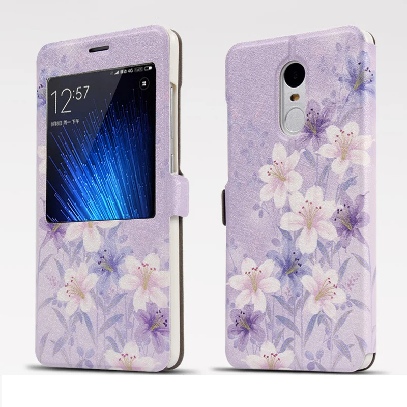 

For Xiaomi Redmi Note 4X Case 32G PU Leather Flip Cover Cartoon Smart Coque For Xiaomi Redmi Note 4 Global Version 5.5" Fundas