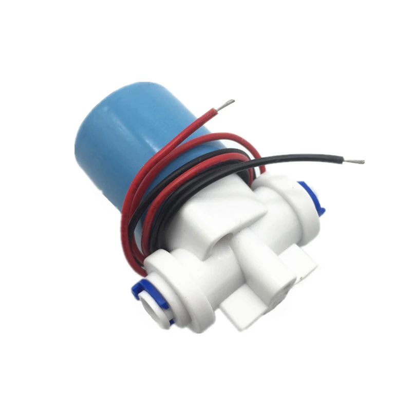 Free shipping Plastic solenoid valve,12VDC for drink water 6.35mm(1/4