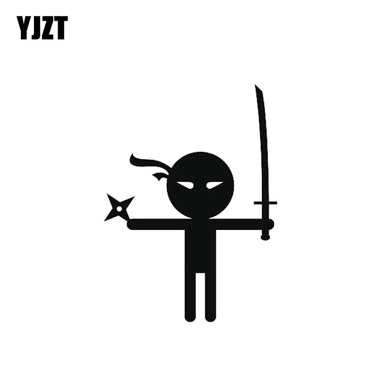 Us 107 40 Offyjzt 85116 Cm Kecil Yang Lucu Ninja Gambar Samurai Pembunuh Stiker Tentara Mobil Stiker Hitamperak Meliputi Vinyl Tubuh C21
