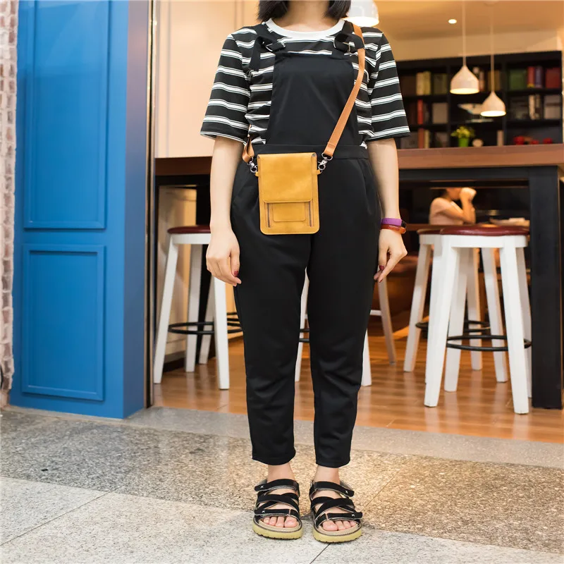 CHEZVOUS 4 Colors PU Leather 2 Zipper Phone Bag Vintage Women Shoulder Bags Crossbody Bags for Women for iPhone Samsung Huawei iphone 8 phone cases
