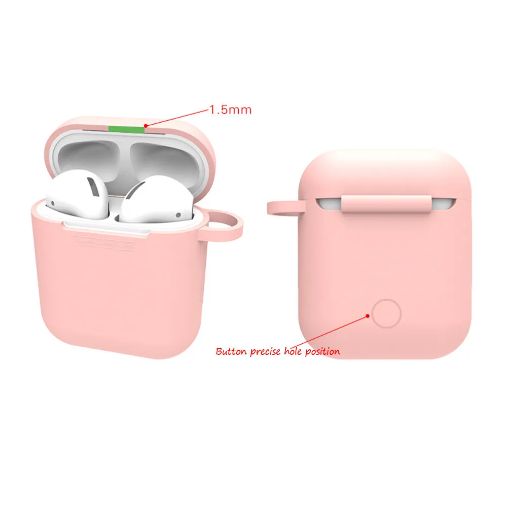 Мини Мягкий силиконовый чехол для Apple Airpods противоударный гарнитура AirPods s ультра