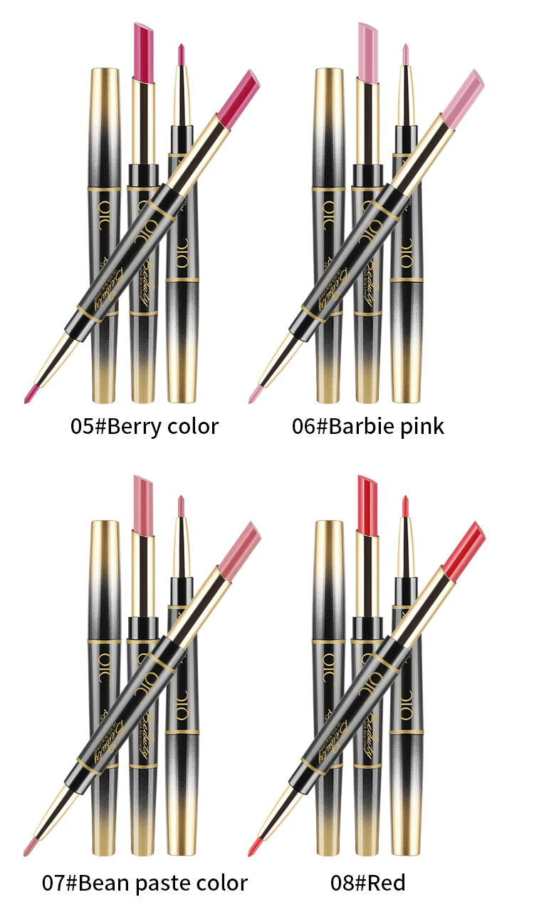 Двусторонняя матовая помада+ подводка для губ Макияж матовый блеск для губ косметический бальзам увлажняющий кремовый карандаш для губ Макияж липлин