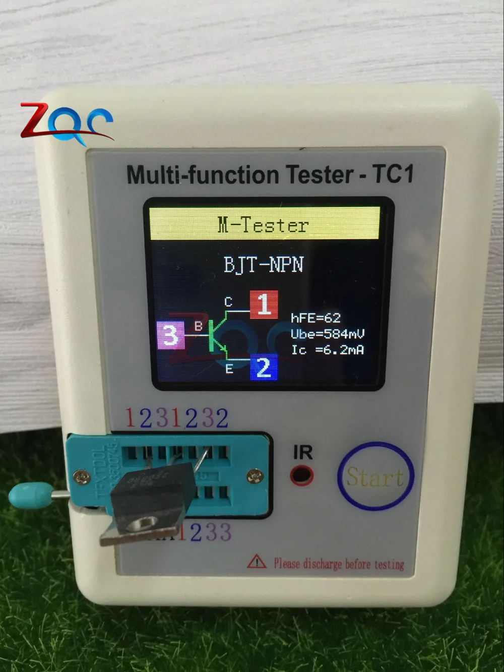 ЖК-Транзистор тестер TFT Диод Триод измеритель емкости LCR ESR NPN PNP MOSFET тест LCR-TC1 тестер 3,5 дюймов TFT мультиметр