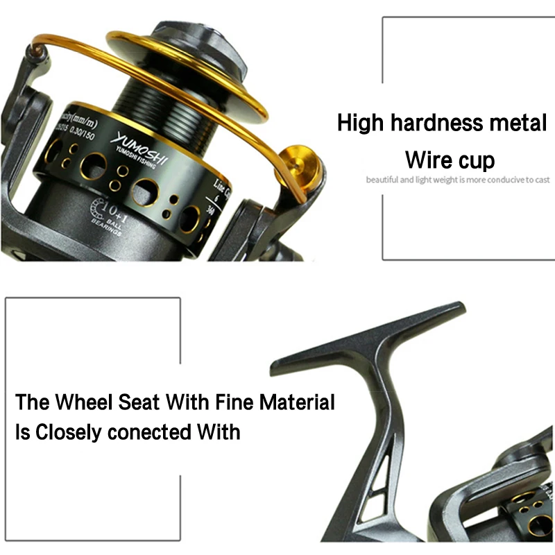 Новая рыболовная спиннинговая Катушка 10+ 1 BB, переднее и заднее крепление, рыболовные аксессуары для ловли карпа, Уличные колеса, морские рыболовные снасти, Pesca