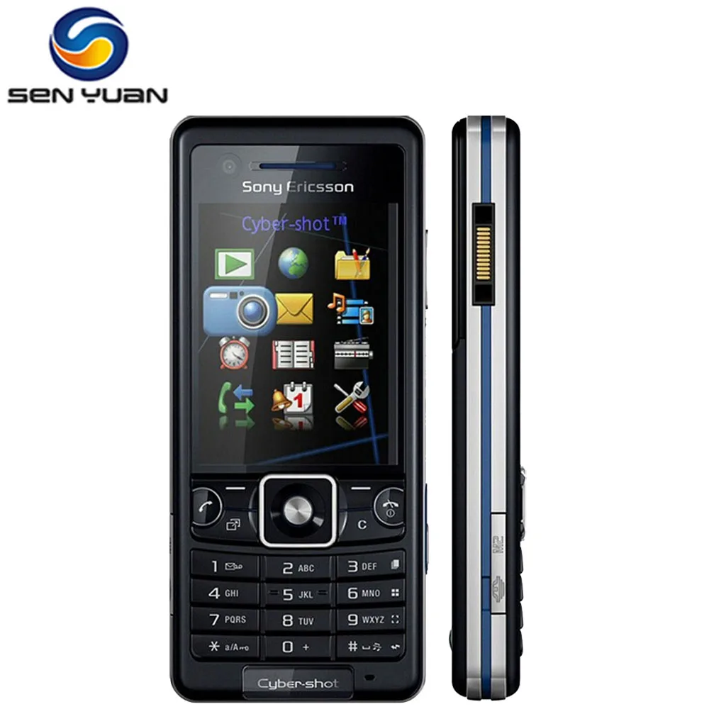 Мобильный телефон sony Ericsson C510 3.15MP Bluetooth FM разблокированный 3g сотовый телефон