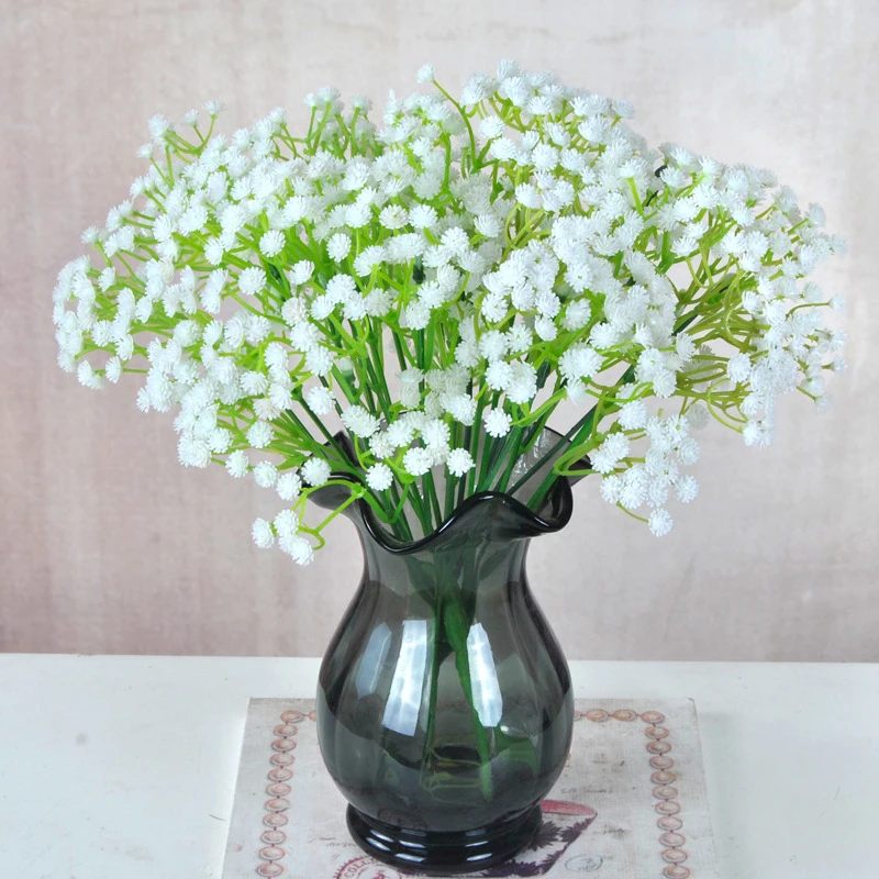 

1pc Multiple Colour Gypsophila Artificial Flower Branch Decor for Home Table Wedding Flower Plastic Gypsophila Babysbreath