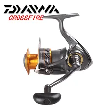 DAIWA CROSSFIRE 2500 3000 спиннинговая Рыболовная катушка 5,3: 1/3BB/8 кг тянущаяся металлическая Катушка спиннинговая катушка Moulinet Peche Carretilha De Pesca