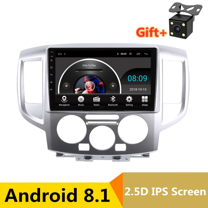 10 1 &quot2.5D IPS Android 8 автомобильный DVD мультимедийный плеер GPS для Nissan NV200 2010 2011-2014 аудио