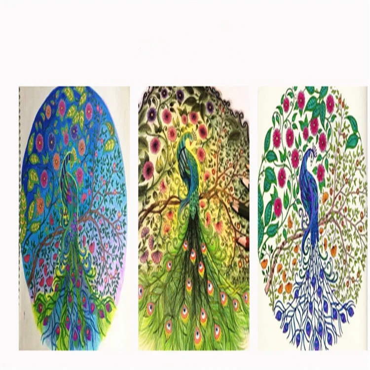 Secret Garden Coloring Book Magic Wonderland Enchanted Forest Relieve Stress Painting Drawing BookGift 12 Colors Pencil In Books From Office School