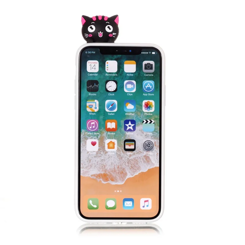 Чехол для телефона iphone 11 чехол iPhone Pro Max XS XR X 5S 6 6S 7 8 Plus объемный силиконовый мягкий
