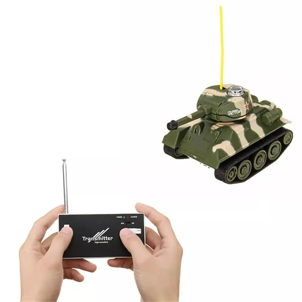 RC Танк 27MHZ 777 215 Мини Радио боевой танк модель звука Recoil электронные игрушки