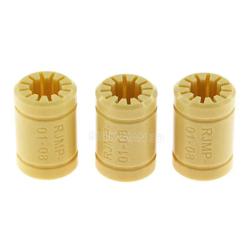 RJMP-01 Plastic Linear Bearings Bushing Ball Solid Polymer Bearing Shaft 6mm 8mm 10mm 12mm 4Pcs CNC DIY 3D Printer Parts linear bearing
