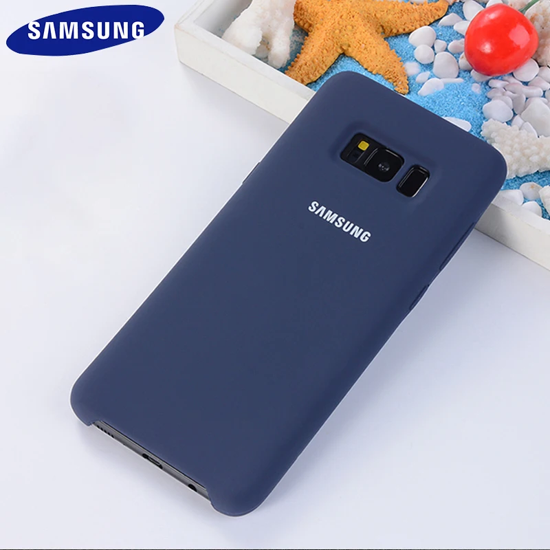 Samsung S8 Case Original Official Silicone Soft Back Cover Samsung Galaxy S8 S9 S10 Plus S10e Note 8 9 Case Protection Cover